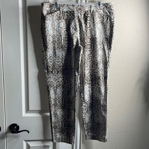 Snake Print Capri Pants. Never worn